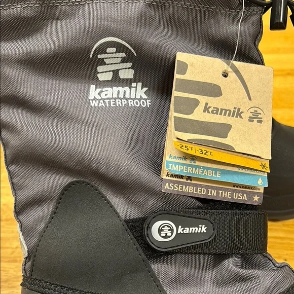 Kamik Black Waterproof Winter Boots Size 5 NWT - Picture 2 of 5